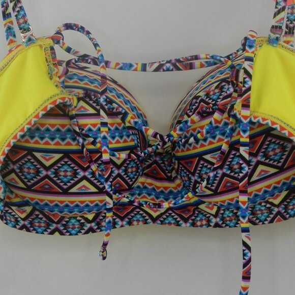 Forever 21 Push Up Halter Bikini Top Southwestern (SW015) - Picture 6 of 7